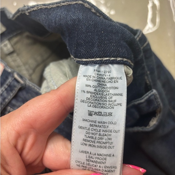 True Religion Jeans Womens Size 27 Ricky Relaxed Straight Medium Wash Blue - Picture 7 of 7